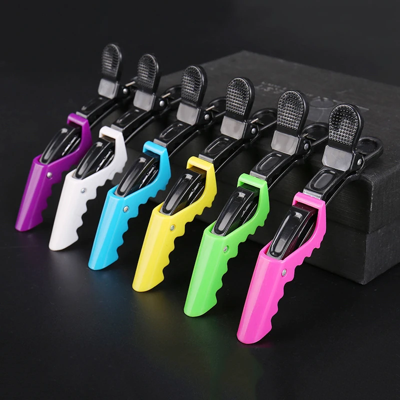 Durable Strong Hold Fixing Hair Cutting Styling Clip Crocodile Carbon Alligator Clipsligator Clips