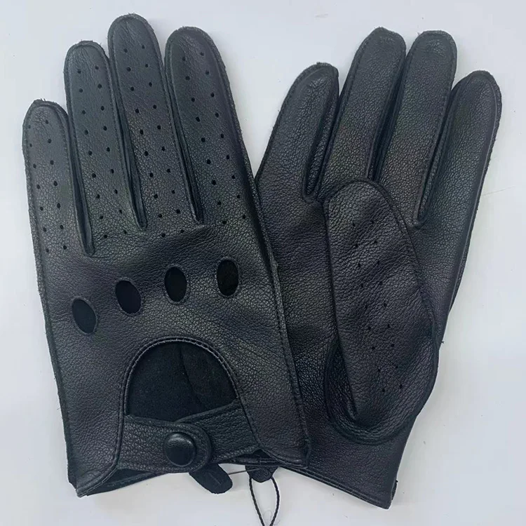 Черный цвет на открытом воздухе велосипедов/мотоциклов/перчатки для езды на мотоцикле/вождения кожаные перчатки для верховой езды для мужчин