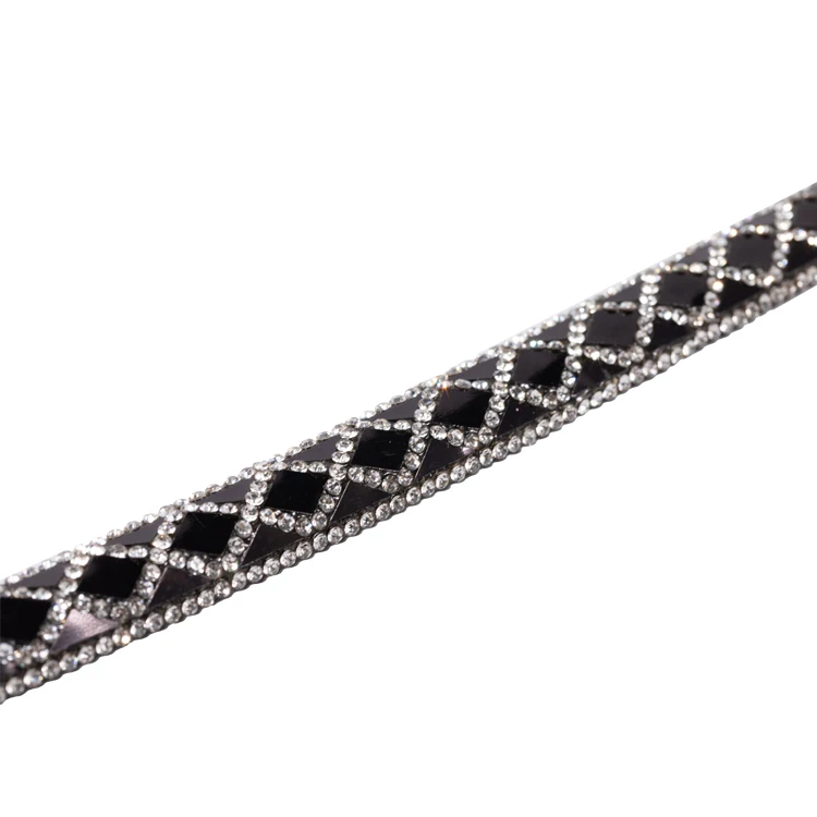 Pearl Crystal Rhinestone Rope Glitter Crystal Decorated Strip Shoe Accessories