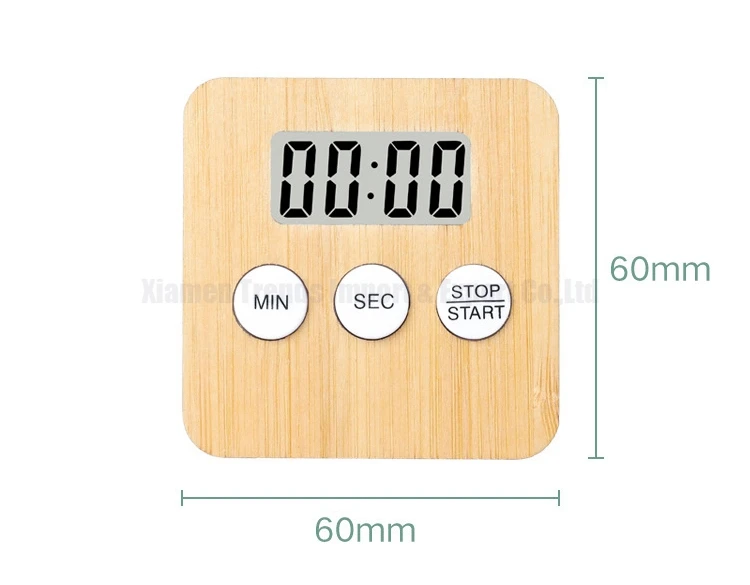 lcd count up down countdown Bamboo electronic digital timer for lab laboratory manufacturer price perfect tea mini tiny