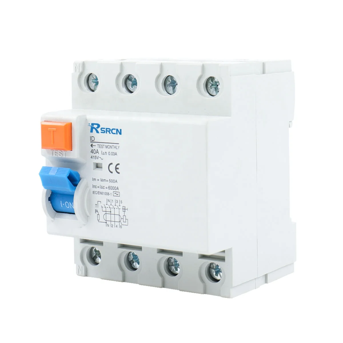 RCCB ID Type 6A 10A 16A 20A 25A 32A 45A 50A 63A 1P+N 3P+N New Design Product