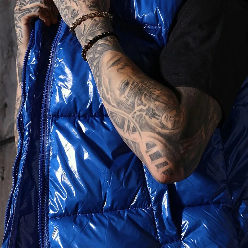 OEM custom logo solid color puffer vest thick warm bubble vest jacket casual winter quilted down vest