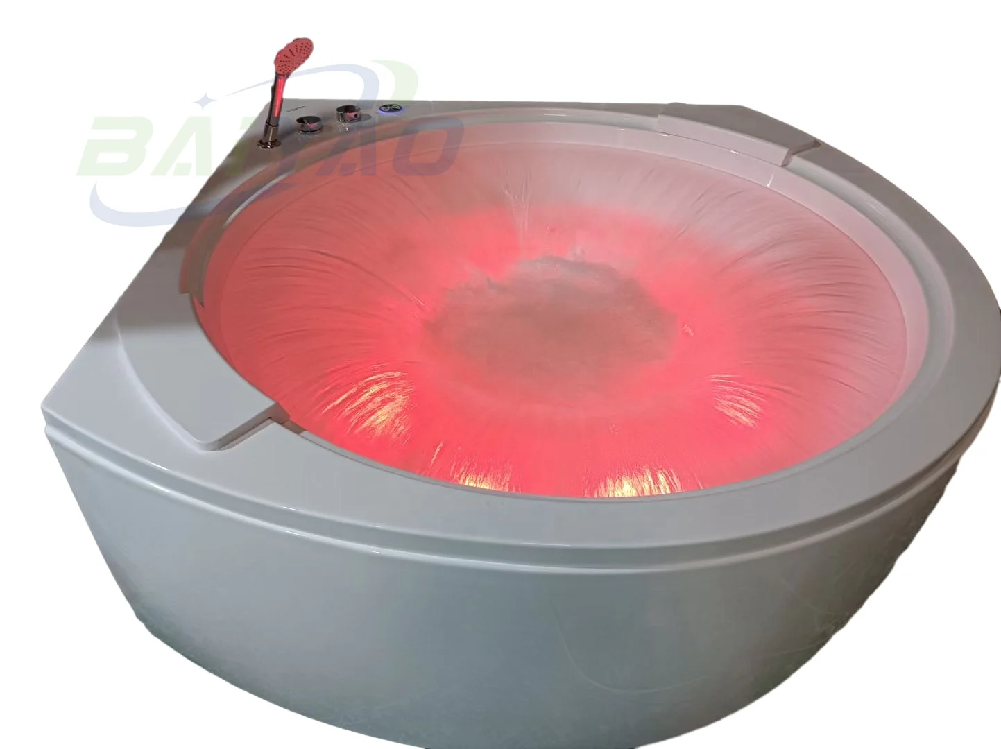 BAIYAO Smart 360 Waterfall Jakuzzi Two People  Indoor Spa Bath Tub Freestanding Corner Bathtubs & Whirlpools Jacuzzier