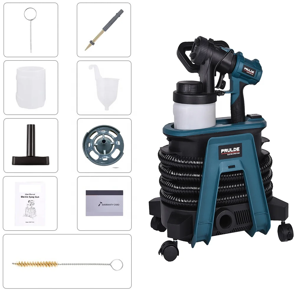 12000W Electric Sprayer HVLP Paint Guns for Decks, Cabinets, Furniture and Woodworking, Extra Container include
