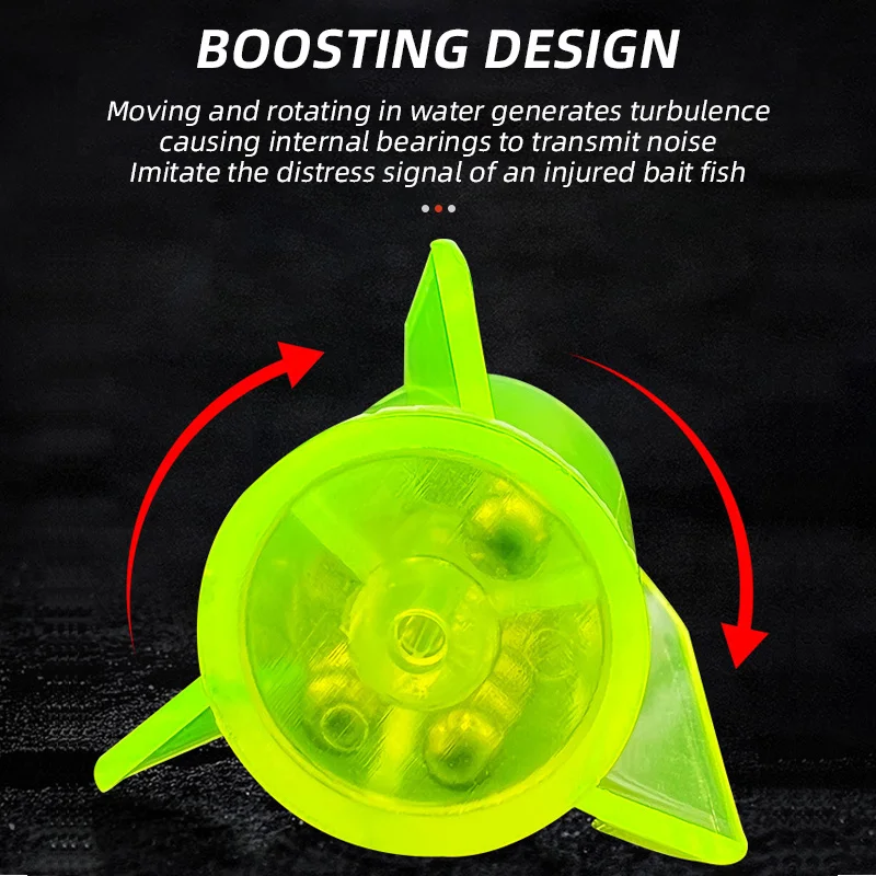 OEM 24mm 30mm Plastic Catfish Rattles Fishing Catfish Rig in Line Rattle Spinners Attractants