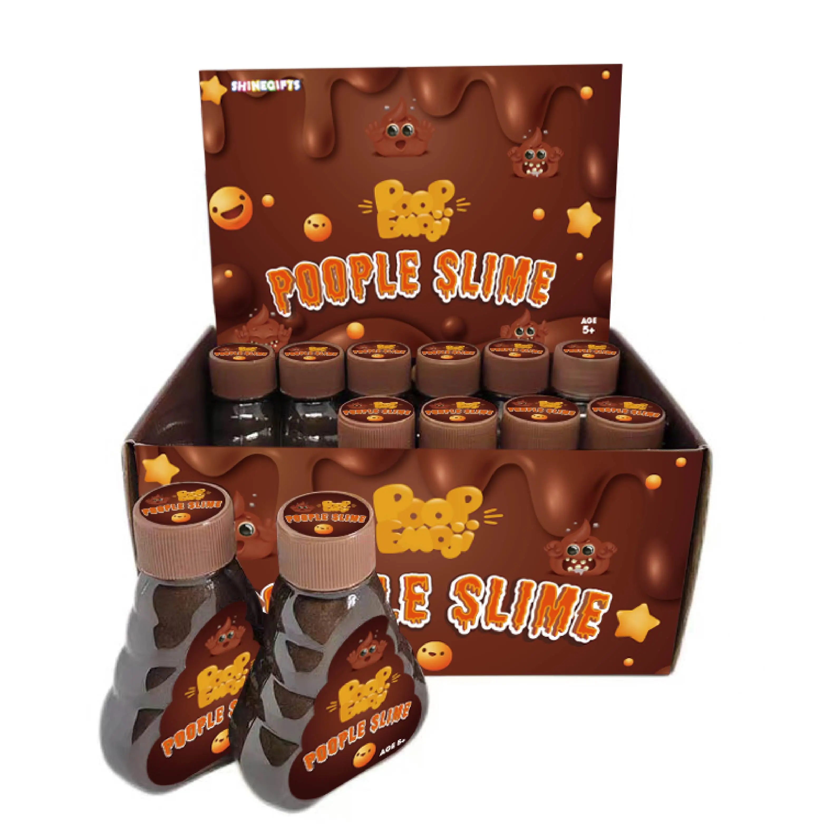 Slime Suppliers Eco Friendly  Poo Slime For Joking Funny Poop Super Cool Colorful Liquid Jelly Slime