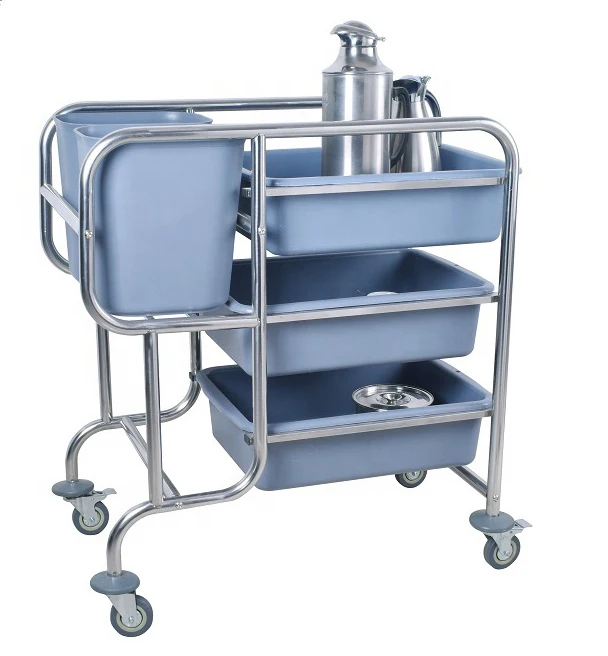 2020 New Design Kitchen Plastic Push Trolley Cart For Bowls Dishes Collection push cart