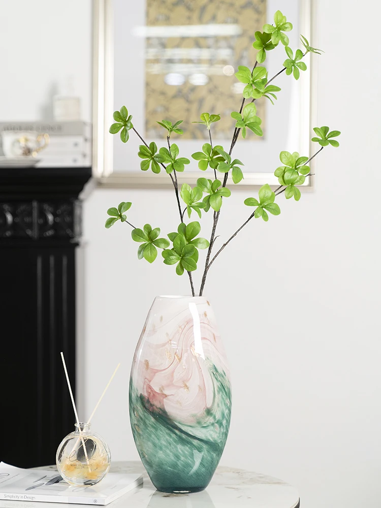 China Manufacturer Cheap Designer Desktop Decoration Multi Colored Art Small Flower Glass Vase