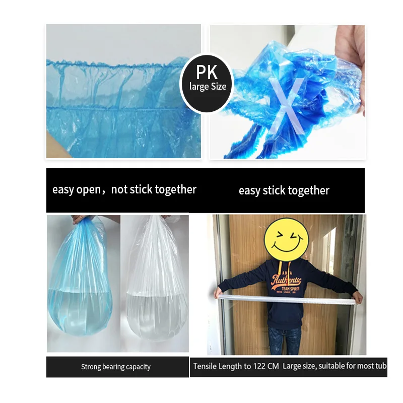 Wholesale 36Cases/Pallet PE Transparent 120cm Pedicure Disposable Liners Bags