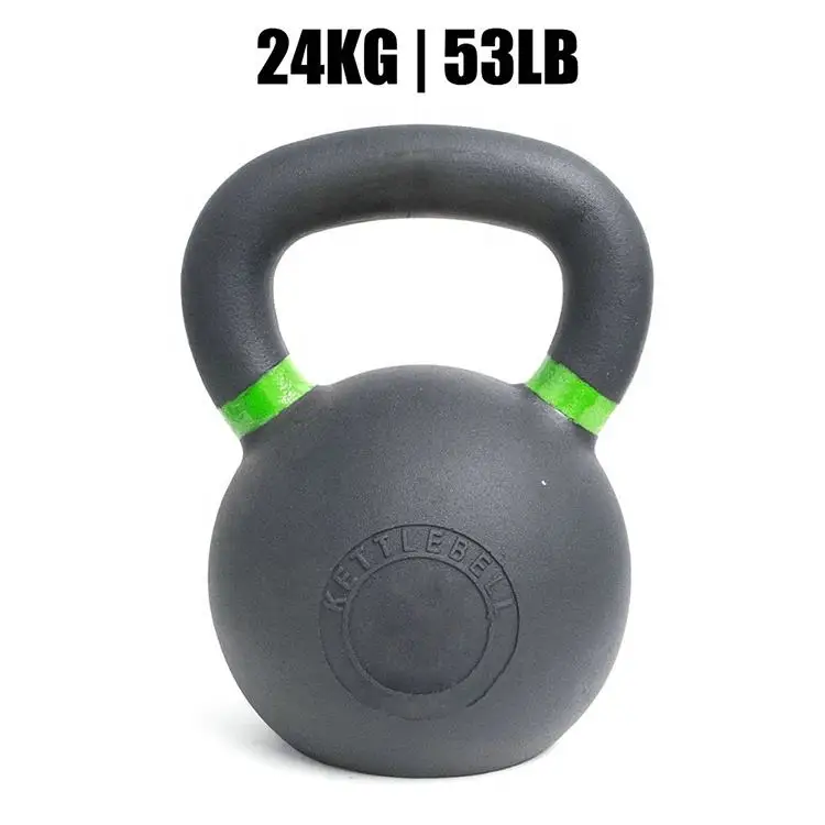 Hot Sale New Style Cast Iron Coated Kettlebell With Color Ring