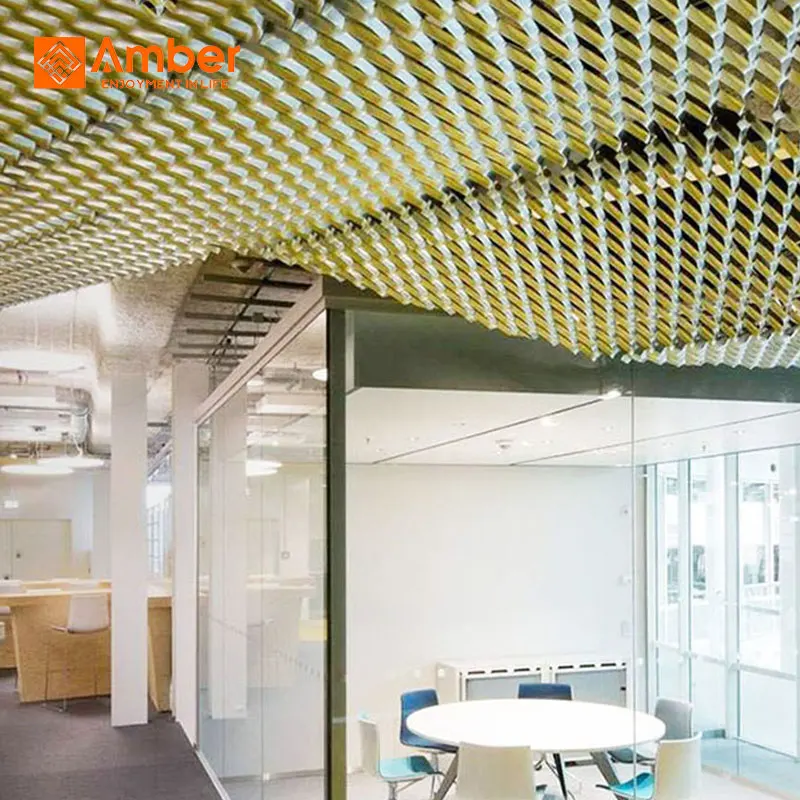 Decorative Low Carbon Steel Expanded Metal Diamond Mesh Sheet For Ceilings