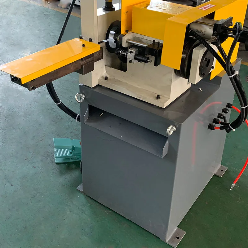 Automatic double head chamfering machine Round pipe and round bar beveling machine