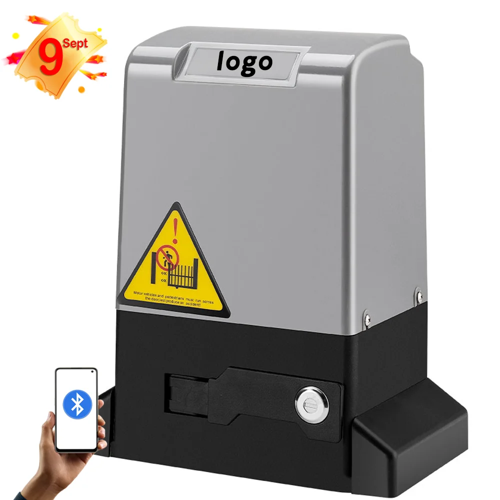 Super September support bluetooth control 370w sliding gate motor opener 800kg sliding gate opener kit