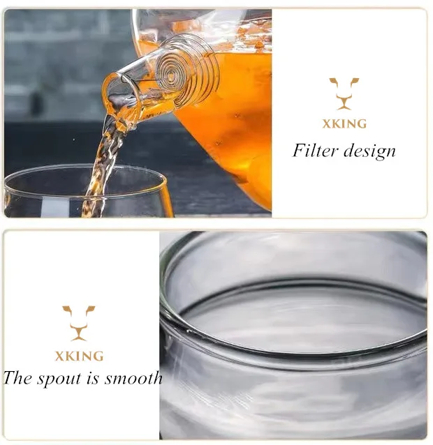 Suitable For Multiple Scenarios Glass Jugs With Handle 1500ml Gallon Drinking Jug Glass