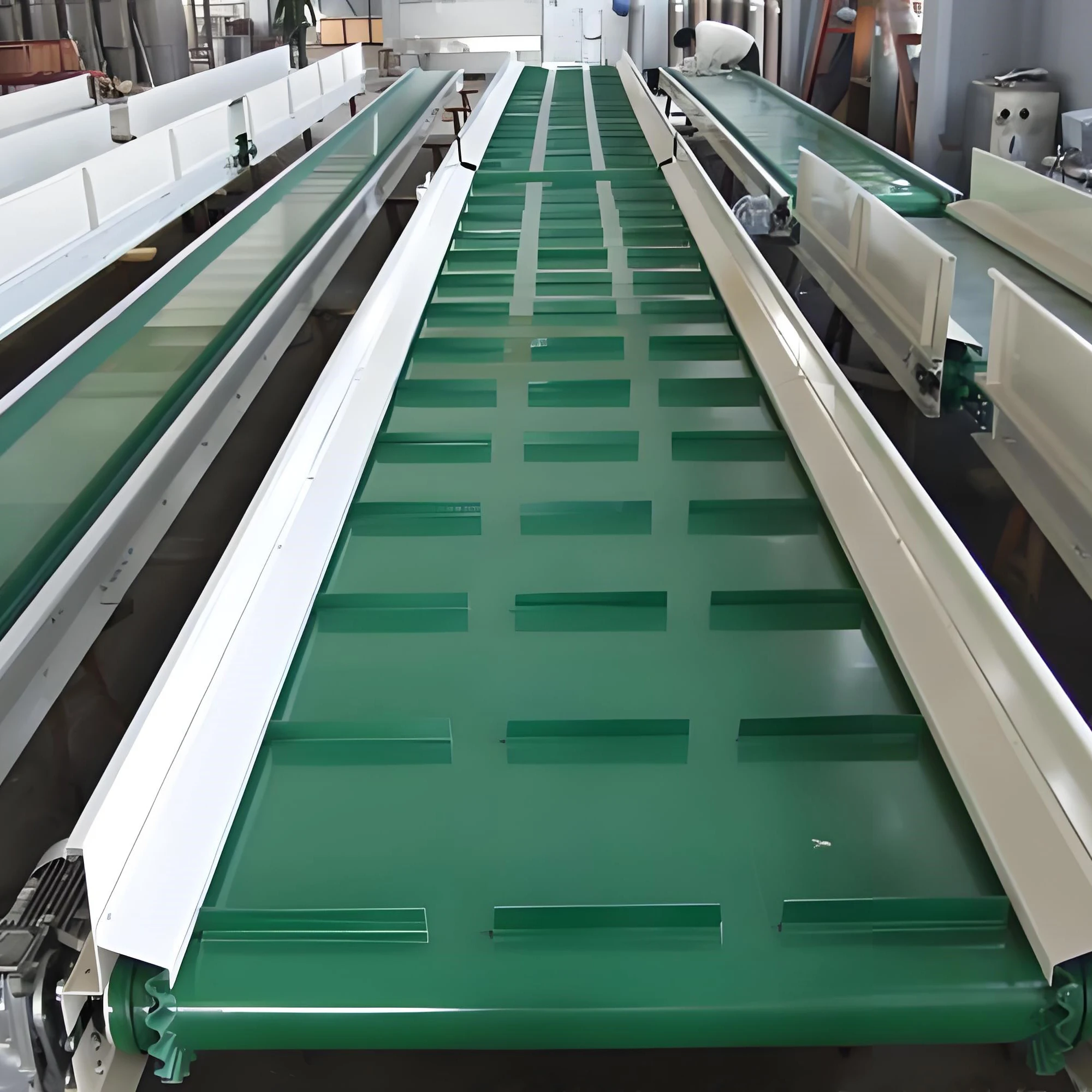 FBD Transport Grain Concrete Cement Food Packing Bag Portable loading Inclined Belt Conveyor