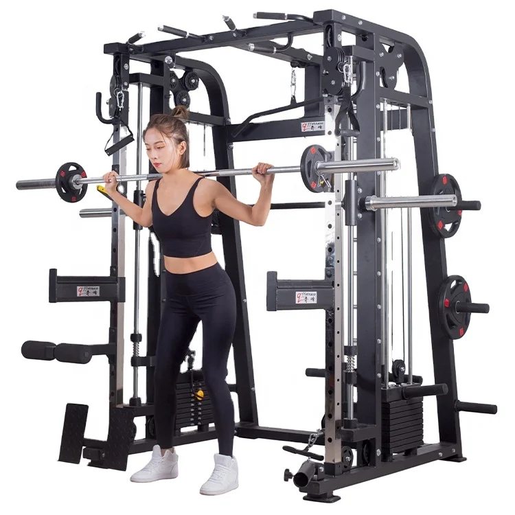 Functional Trainer Gym Squat Rack Bench For Smith Machine