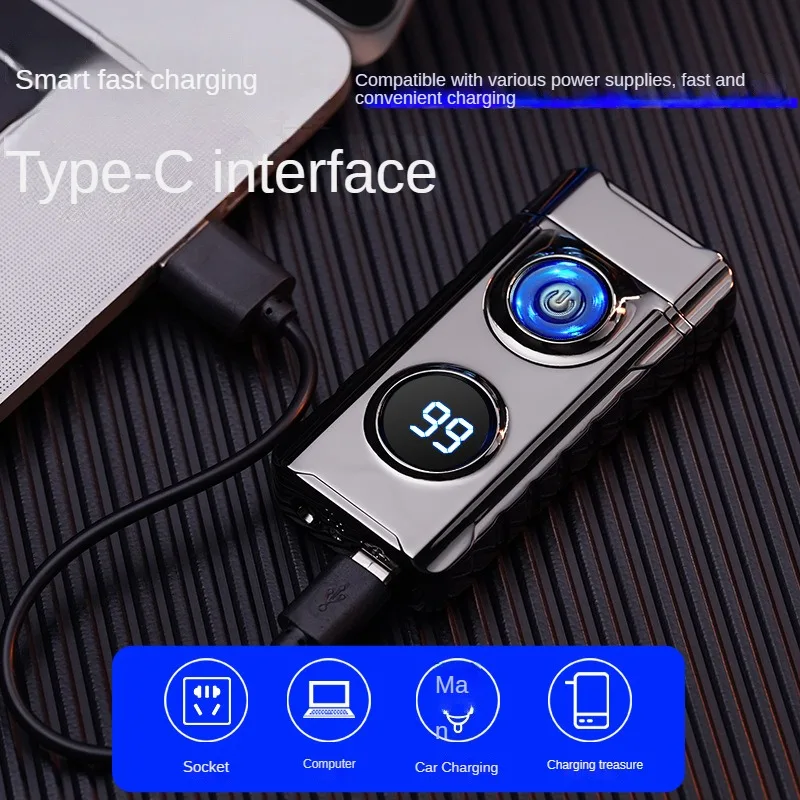 New Transparent Gas Window Butane Lighter  Soft and Torch Features for Cigarettes Gifts Safety Flame Plasma Electronic lighter