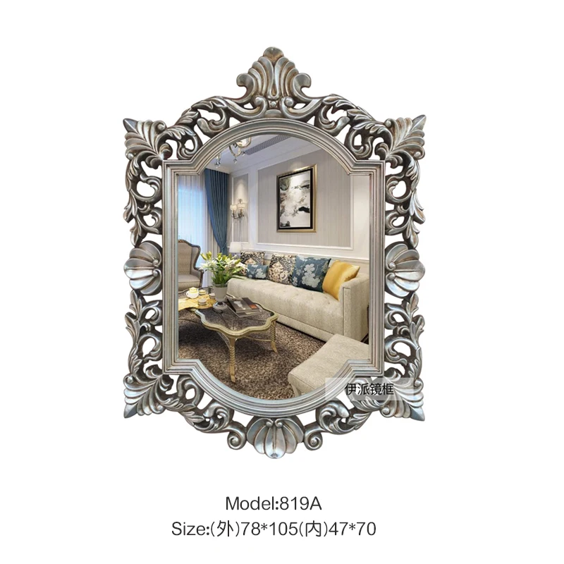 Gold Retro Classic Style Wall Mirror Home Decor French Antique Gold Baroque Vintage Mirror