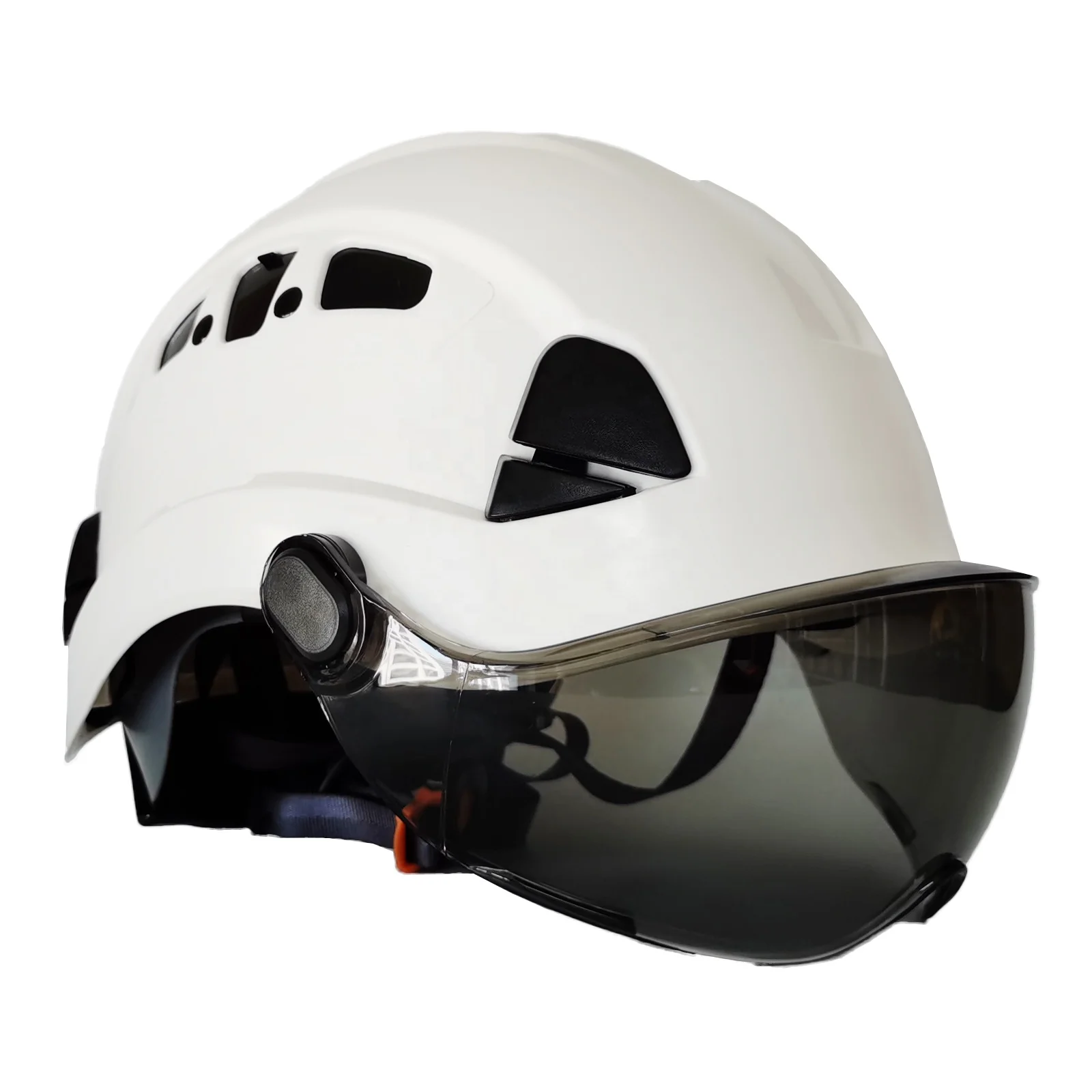 Darlingwell Wholesale ANSI Z89.1 rock tree climbing safety helmet with visor hard hat helmet safety constructions