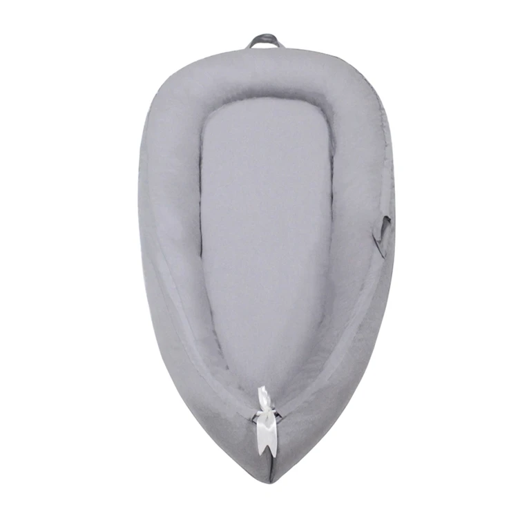 100% Cotton foldable Baby Organic Cradles Lounger baby bed Cushion Soft baby lounger nest
