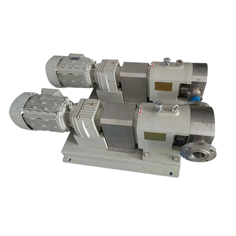 Horizontal Positive Displacement Meat Paste Transfer Rotary Lobe Pump