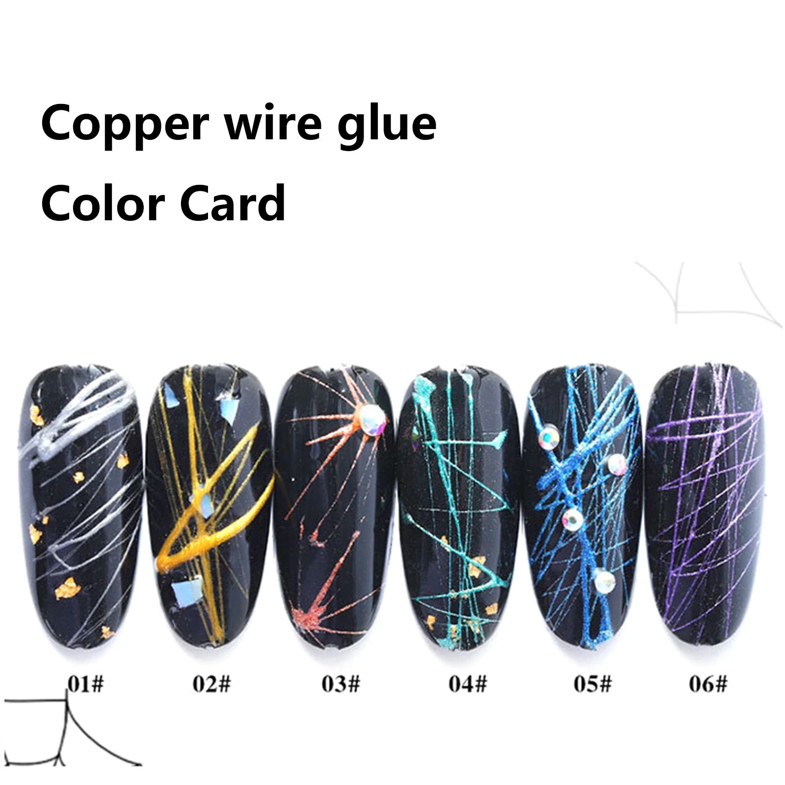 8ml Metal Spider Gel for Nail Design Web Line Wire Drawing Painting Gel Polish Nail Art Manicure Soak Off UV Varnish Gel