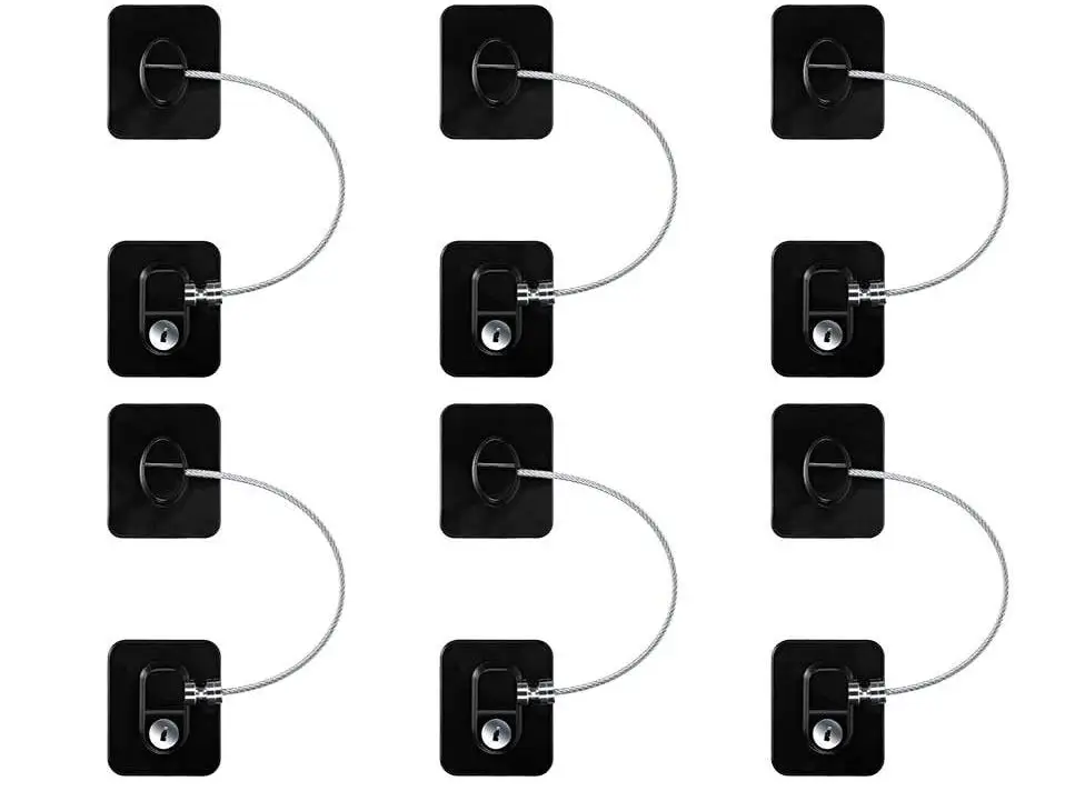 Child Proofing Cabinet Door Lock Baby Safety Hot Sale Protector Toddler Anti-pinch Drawer Refrigerator Locks With Key