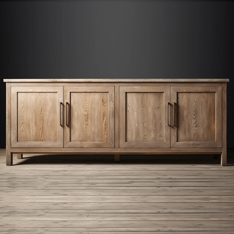 Mrs Woods European Antique Style Nature Oak Material With Drawer Sideboard Storage Cabinet Dinging Room