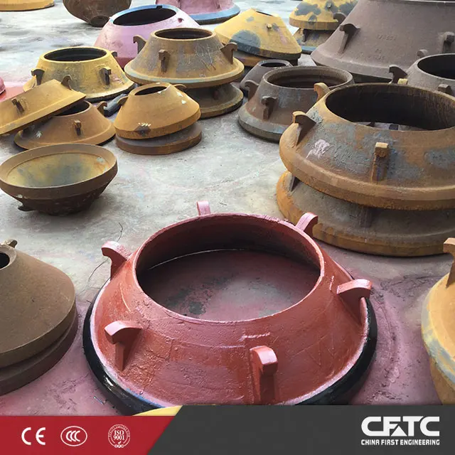 Длительный срок службы, запчасти для каменной дробилки, Накидная чаша для пружинной конусной дробилки, Шри-Ланка
