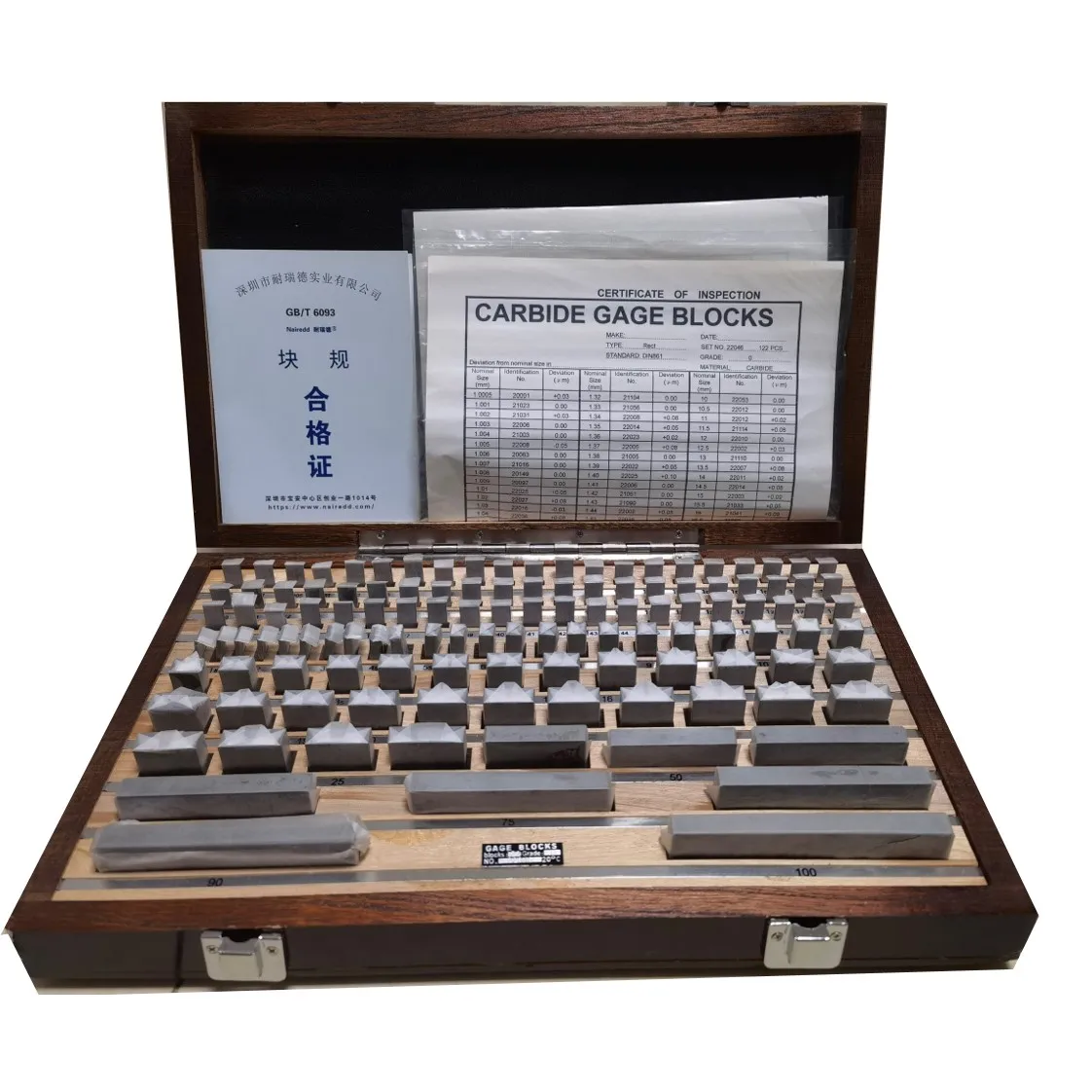 Tungsten steel Gauge Block Set  Gage Block Set  Metric  Rectangular 32PCS 38PCS 47PCS 83PCS 87PCS 103PCS 112PCS 122PCS 2 grade