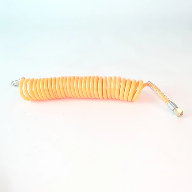 Chinese Wholesale Price Flex Self Coil Small Diameter Ozone Resistant Soft Anti-Aging PU Spiral Air Hose Set For Truck