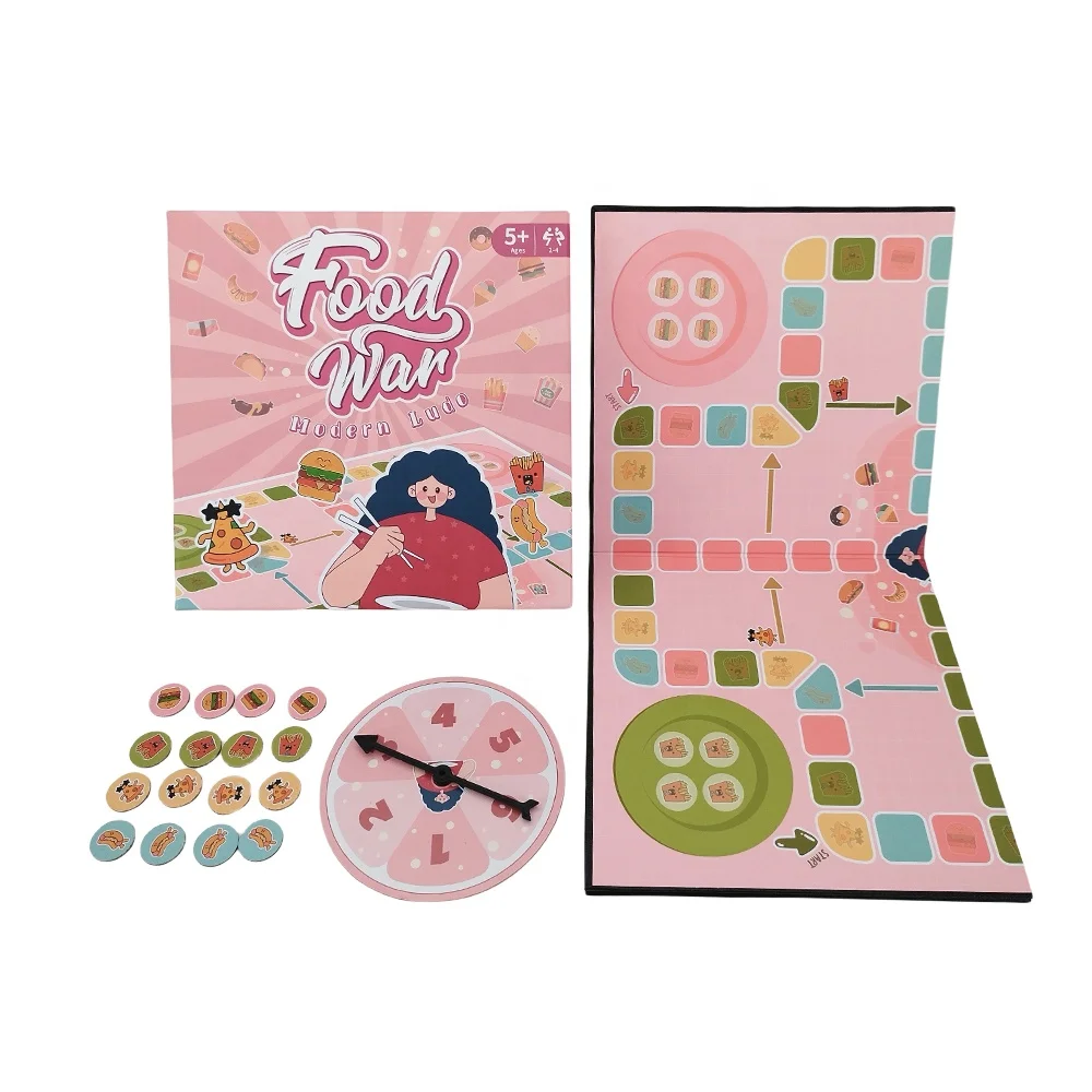 Portable Classic Strategy Game Set Family Dice Games Set Ludo Magnetic Folding Travel Board Game for family