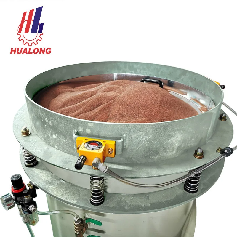 HUALONG stone machinery Water jet Abrasive pneumatic Vibrating Screen garnet purifying System for waterjet cutting machine