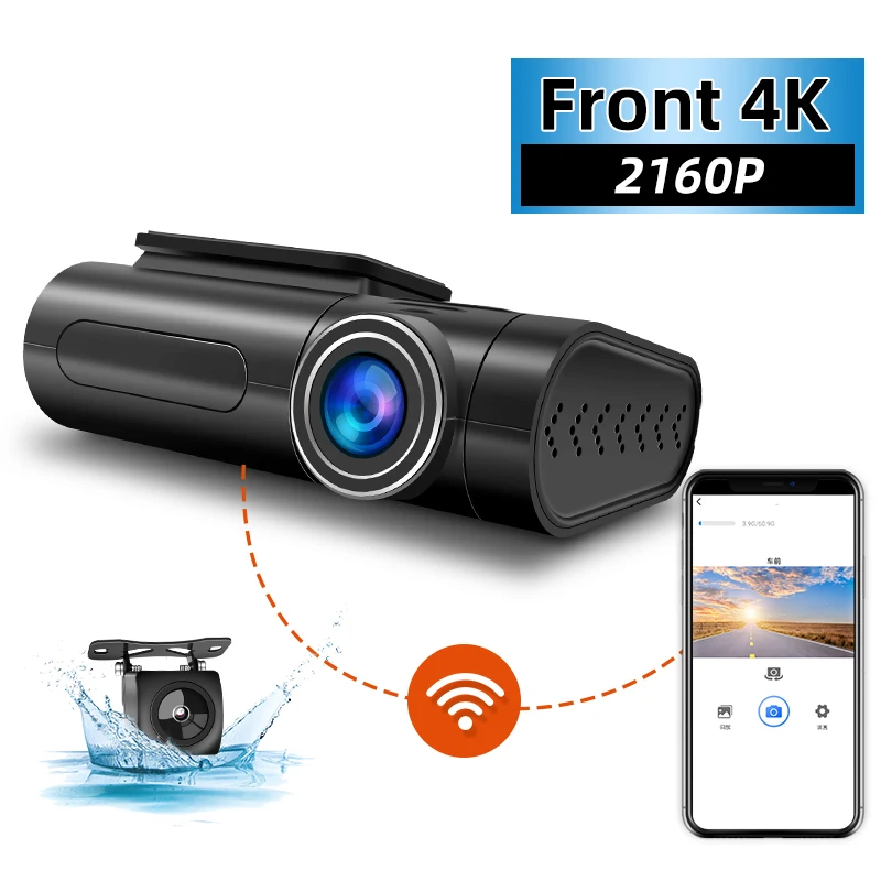 Скрытый беспроводной Автомобильный видеорегистратор 12 в wifi Автомобильная камера