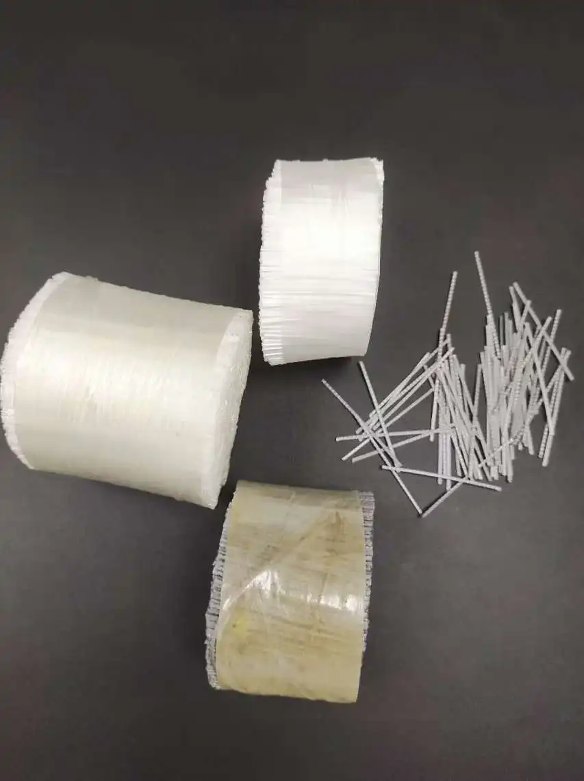 Polypropylene Synthetic Macro Fiber for Shotcrete & Concrete Engineering for Foundations-Model Number PP Fiber