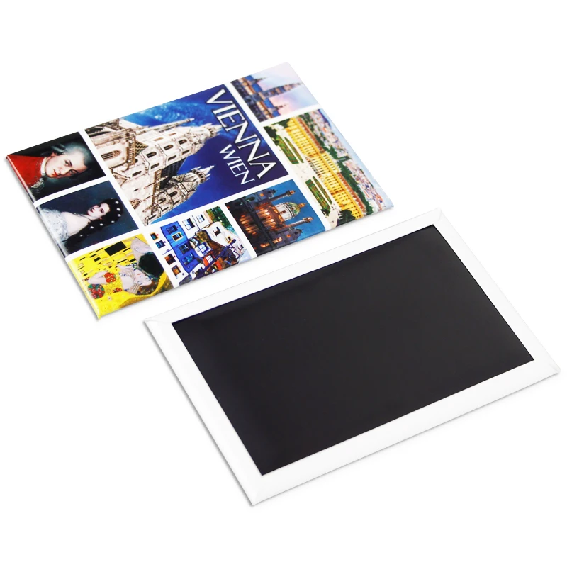 Wholesale 90*65mm Tin World City Travel China Suppliers Material Sydney Tinplate Megnet Customized Tourist Souvenir Metal Fridge Magnet