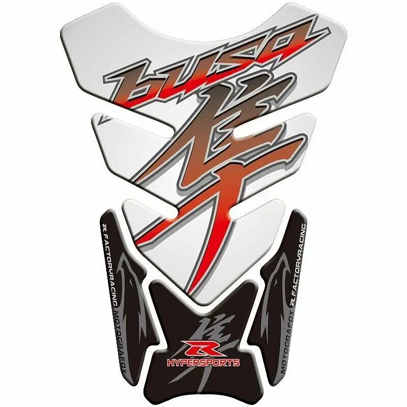 Carbon Fiber 3D Tank Pad Protector Decal Sticker For SUZUKI GSX1300R HAYABUSA 1999-2022