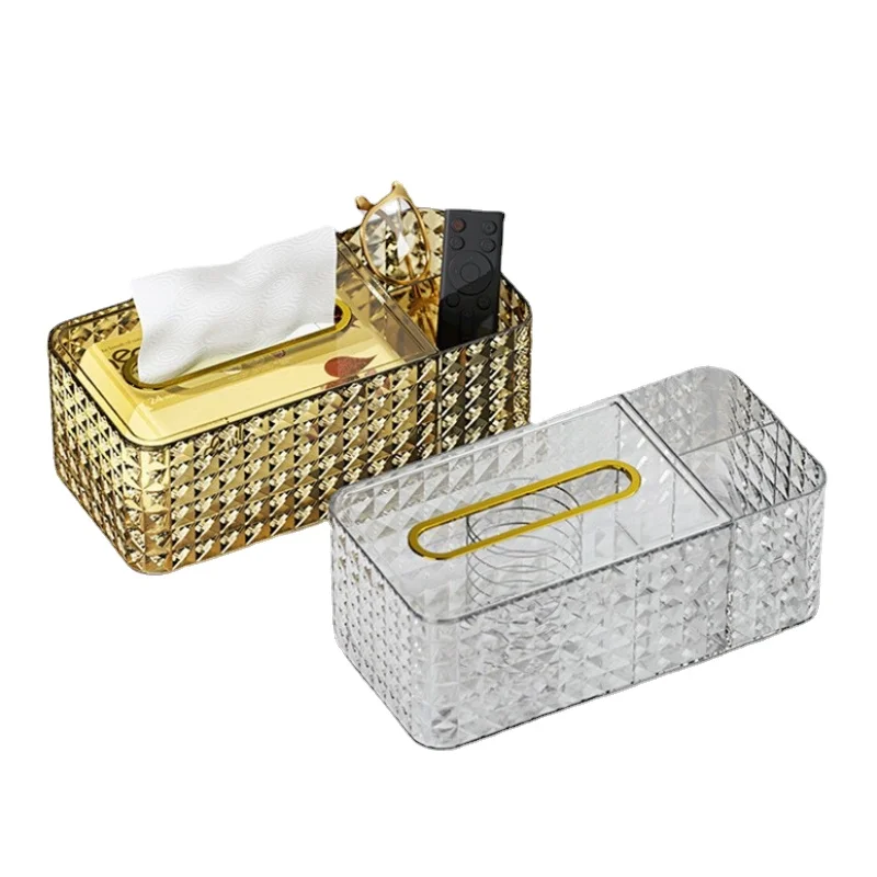 Desktop paper extraction storage box household living room tea table multifunctional tissue box