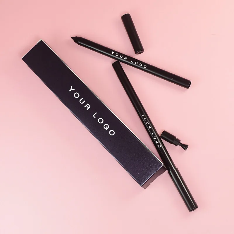 brown black eyeliner eyebrow pencil with sharpener brow pencil eye liner easy to draw cream makeup eyeliner pencil