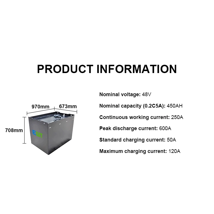 48V 450AH lithium iron phosphate battery for electric forklift IFR32700 21700 32650 26650 300Ah 400Ah lithium battery pack