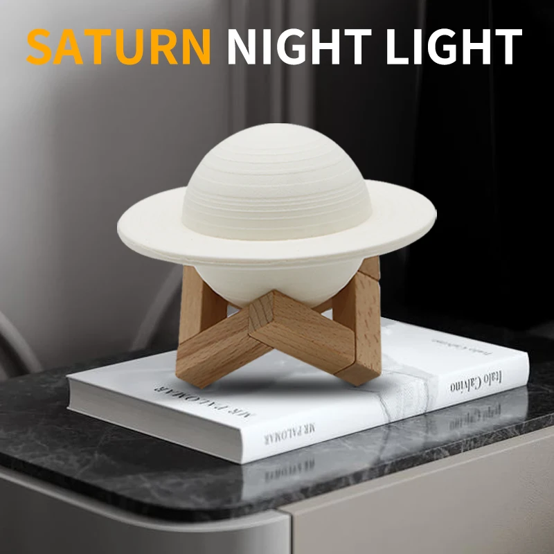 3D-лампа RGB Saturn Planet светодиодный ночник для украшения комнаты