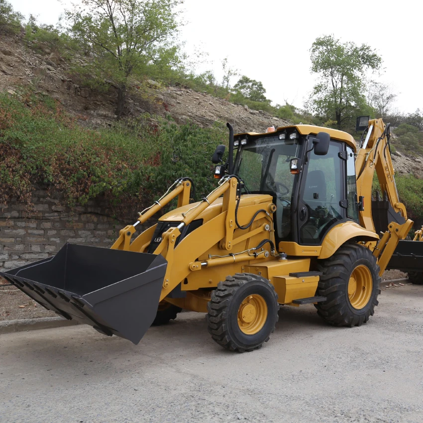 Wolwa 1.3m3 front loader bucket and 0.3m3 backhoe loader retroexcavadora