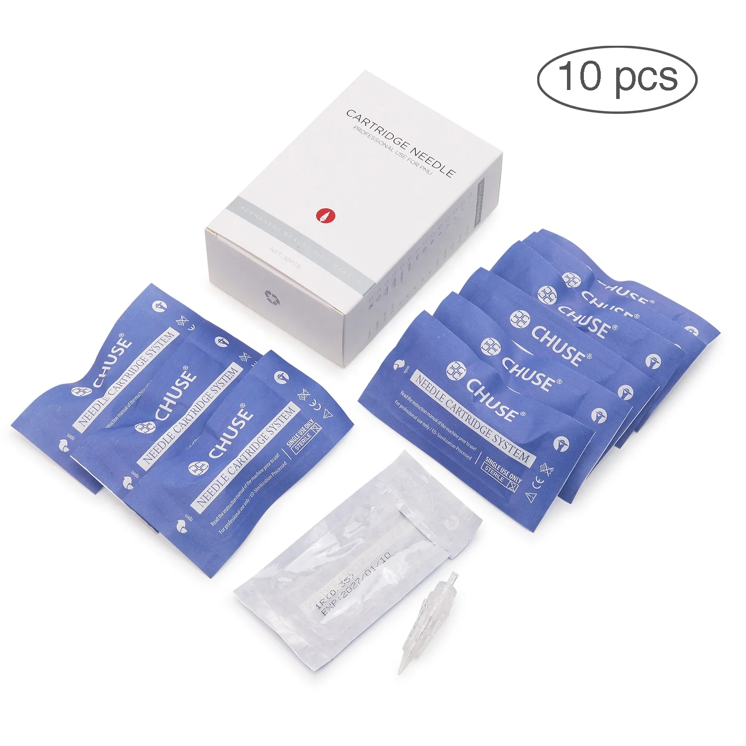 CHUSE C5 Series 5-Flat Permanent Makeup Tattoo Cartridges Needles
