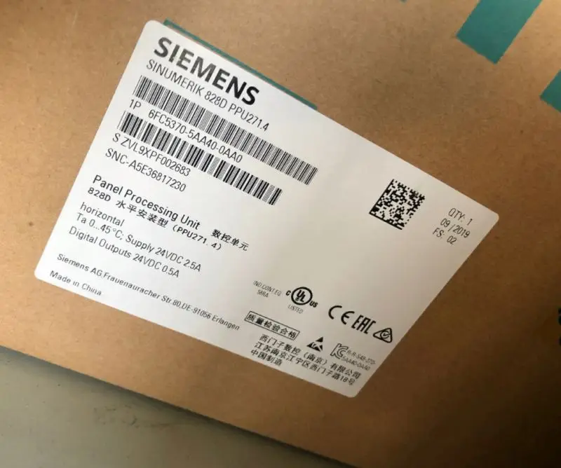 SINUMERIK 828D CNC Unit 6FC5370-5AA40-0AA0 New