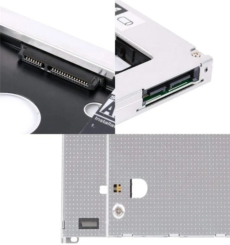  Монтажный кронштейн для жесткого диска 9 5 мм переходник HDD SSD Caddy с интерфейсом SATA 3 0 держатель ноутбука CD DVD ROM Optical