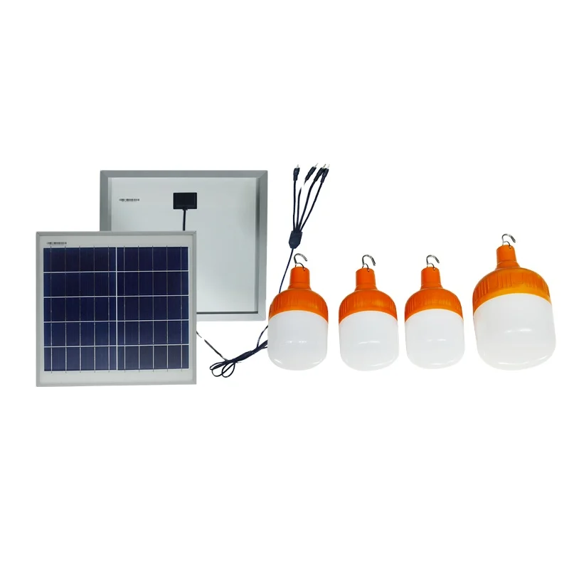 Солнечный портативный комплект освещения со светодиодной подсветкой с высокой емкостью аккумуляторной батареи и (1600943690809)