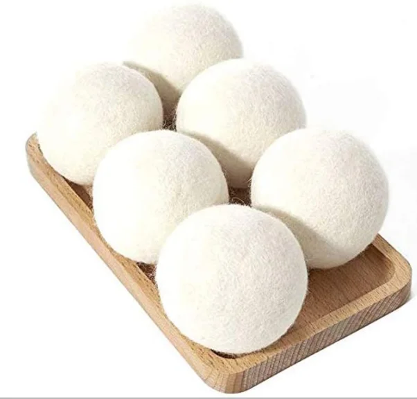 High Quality Wool Dryer Balls Organic Handmade New Zealand Wool balls Reusable Natural Organic Wool Felt Balls For Laundry