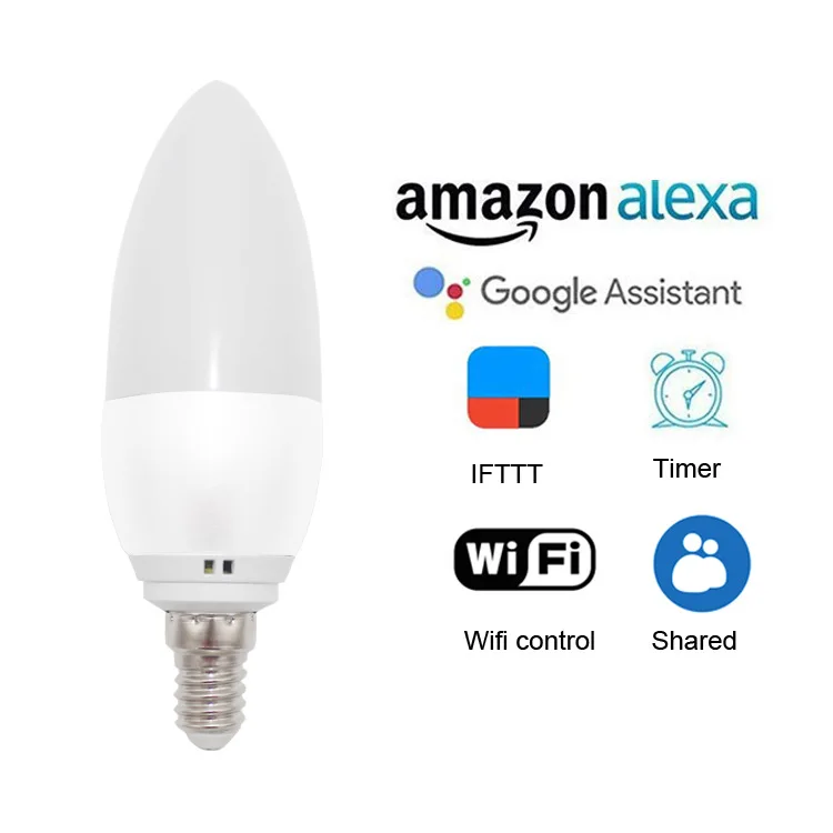 WiFi ZigBee graffiti GU10 bulb lamp Alexa Google home voice control smart lamp