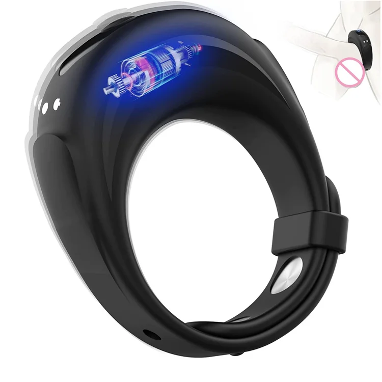 Newest Adjustable Vibrating Cock Ring for Men Masturbator Penis Ring Vibrator Male Delayed ejaculation Sex Toys for Man