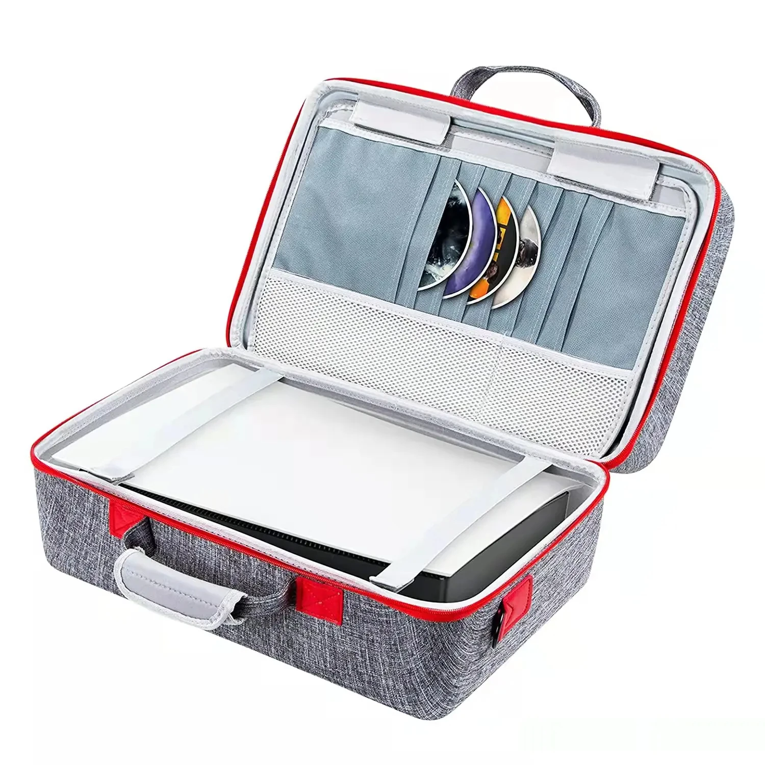 Portable EVA Bag with Zipper Hard Disk Box Headphone Organizer Waterproof Electronic Earphone Hard Drive Case